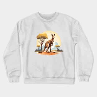 Cute Kangaroo Crewneck Sweatshirt